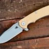 Project X-Clip Point-Working Finish-Coyote G10 -SANFORD CUSTOM KNIVES Sales 1 141