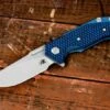 Halftrack-Slicer-Battle Blue-Blue/Black G10 -SANFORD CUSTOM KNIVES Sales 1 15