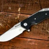 Halftrack-Slicer-Stonewash-Black G10 -SANFORD CUSTOM KNIVES Sales 1 16
