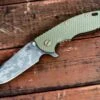 XM-18 3.5″ Skinny Harpoon Spanto-Battle Field Pickup-OD Green G10 -SANFORD CUSTOM KNIVES Sales 1 237