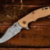 XM-18 3.5″ Bowie-Battle Field Pickup-Coyote G10 -SANFORD CUSTOM KNIVES Sales 1 242