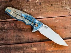 Eklipse-Harpoon Spanto-Honeycomb Fade-Working Finish-Battle Blue/Bronze-Natural Micarta