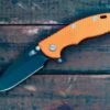 XM-18 3.5″ Skinny Harpoon Spanto-Battle Black-Orange G10