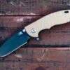 XM-18 3.5″ Skinny Harpoon Spanto-Battle Black-Coyote G10 -SANFORD CUSTOM KNIVES Sales 1 263