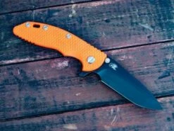 XM-18 3.5″ LEFT HANDED-Spanto-Battle Black-Orange G10