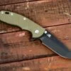 XM-18 3.5″ LEFT HANDED-Spanto-Battle Black-OD Green G10 -SANFORD CUSTOM KNIVES Sales 1 269