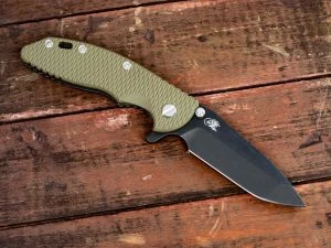 XM-18 3.5″ LEFT HANDED-Spanto-Battle Black-OD Green G10 3 XM-18 3.5″ LEFT HANDED-Spanto-Battle Black-OD Green G10