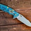 Eklipse-Harpoon Spanto-Containment Series-Working Finish-Battle Blue-Natural Micarta 2 Eklipse-Harpoon Spanto-Containment Series-Working Finish-Battle Blue-Natural Micarta -SANFORD CUSTOM KNIVES Sales 1 32