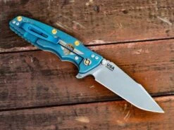 Eklipse-Harpoon Spanto-Containment Series-Working Finish-Battle Blue-Natural Micarta