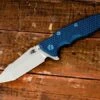 Eklipse-Harpoon Tanto-Working Finish-Black DLC Lockside-Blue/Black G10-blue Hardware 2 Eklipse-Harpoon Tanto-Working Finish-Black DLC Lockside-Blue/Black G10-blue Hardware -SANFORD CUSTOM KNIVES Sales 1 34