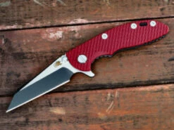 XM-18 3″ Wharncliff-Matte Black-Two Tone-Red G10