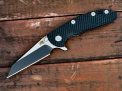 XM-18 3″ Wharncliff-Matte Black-Two Tone-Black G10