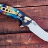 XM-18 3″ Skinner-Containment Series-Stonewashed-Multi Color-Grey G10 -SANFORD CUSTOM KNIVES Sales 1 491