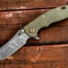 XM-18 3″ Skinner-Battlefield Pickup-OD Green G10 -SANFORD CUSTOM KNIVES Sales 1 494