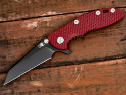 XM-18 3″ Wharncliff-Battle Black-Red G10