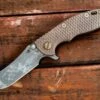 XM-18 3″ Skinner-Battlefield Pickup-FDE G10 -SANFORD CUSTOM KNIVES Sales 1 497