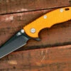 XM-18 3″ Wharncliff-Battle Black-Orange G10 -SANFORD CUSTOM KNIVES Sales 1 502