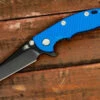 XM-18 3″ Wharncliff-Battle Black-Blue G10 -SANFORD CUSTOM KNIVES Sales 1 503