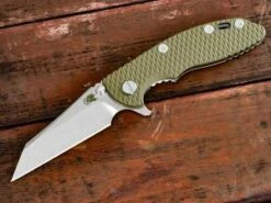 XM-18 3″ Wharncliff-Stonewash-OD Green G10