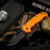 Demko Knives AD20.5 Clip Point Shark Lock Folding Knife Orange Grivory 3″ Black DLC 2 Demko Knives AD20.5 Clip Point Shark Lock Folding Knife Orange Grivory 3″ Black DLC -SANFORD CUSTOM KNIVES Sales 1 598