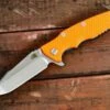 Eklipse-Harpoon Spanto-Stonewash Blue-Orange G10 -SANFORD CUSTOM KNIVES Sales 1 87