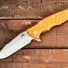 Eklipse-Harpoon Spanto-Stonewash Bronze-Orange G10 1 Eklipse-Harpoon Spanto-Stonewash Bronze-Orange G10 -SANFORD CUSTOM KNIVES Sales 1 95
