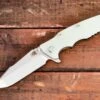 Eklipse-Harpoon Spanto-Stonewash Bronze-Translucent Green G10 -SANFORD CUSTOM KNIVES Sales 1 99