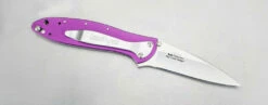 Kershaw Leek Purple Spring Assisted Knife (3″ Bead Blast Plain) 1660PUR -SANFORD CUSTOM KNIVES Sales 1660pur slide3 1