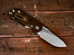 Halftrack-Slicer-Stonewash Bronze-Coyote G10 -SANFORD CUSTOM KNIVES Sales 2 14