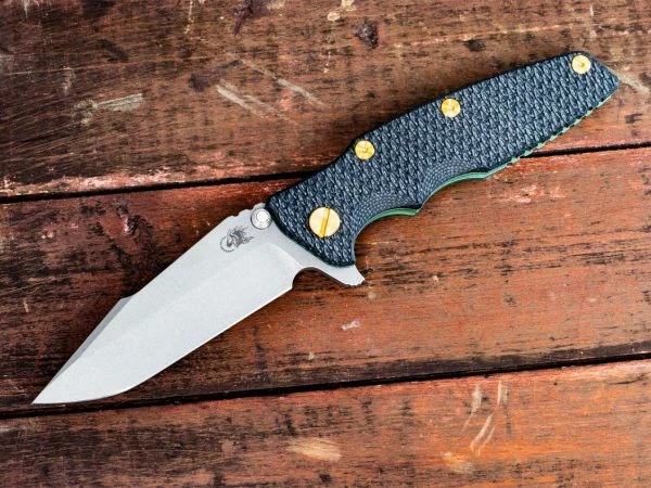 Eklipse-Harpoon Spanto-Honeycomb Fade-Working Finish-Battle Green/Purple-Black G10 4 Eklipse-Harpoon Spanto-Honeycomb Fade-Working Finish-Battle Green/Purple-Black G10 - Image 2