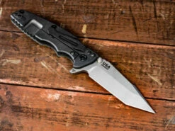 Eklipse-Harpoon Tanto-Workin Finish-Matte Black DLC Lockside-Translucent G10-Black Nitride Hardware -SANFORD CUSTOM KNIVES Sales 2 32