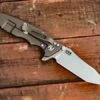 Eklipse-Tanto-Battle Bronze-FDE G10 -SANFORD CUSTOM KNIVES Sales 2 54