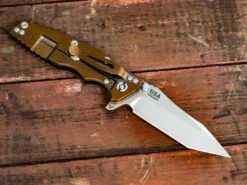 Eklipse-Tanto-Stonewash Bronze-FDE G10 -SANFORD CUSTOM KNIVES Sales 2 70