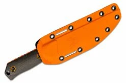Benchmade 15600OR Raghorn Fixed Blade Knife 4.64″ CPM-CruWear Orange Cerakoted Drop Point, Carbon Fiber Handles, Boltaron Sheath -SANFORD CUSTOM KNIVES Sales BM15600OR 3