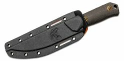 Benchmade 15600OR Raghorn Fixed Blade Knife 4.64″ CPM-CruWear Orange Cerakoted Drop Point, Carbon Fiber Handles, Boltaron Sheath -SANFORD CUSTOM KNIVES Sales BM15600OR 4