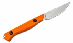 Benchmade 15700 Flyway Fixed Blade Knife 2.7″ CPM-154 Satin Straight Back, Orange G10 Handles, Boltaron Sheath -SANFORD CUSTOM KNIVES Sales BM15700 3