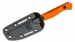 Benchmade 15700 Flyway Fixed Blade Knife 2.7″ CPM-154 Satin Straight Back, Orange G10 Handles, Boltaron Sheath -SANFORD CUSTOM KNIVES Sales BM15700 4
