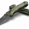 Benchmade 290BK-2 Full Immunity AXIS Folding Knife 2.49″ CPM-M4 Cobalt Black Wharncliffe Blade, Woodland Green Billet Aluminum Handles -SANFORD CUSTOM KNIVES Sales BM290BK2 temp1 1