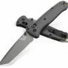Benchmade 537GY-03 Bailout AXIS Folding Knife 3.38″ CPM-M4 Tungsten Gray Tanto Plain Blade, Black Aluminum Handles -SANFORD CUSTOM KNIVES Sales BM537GY03 temp01