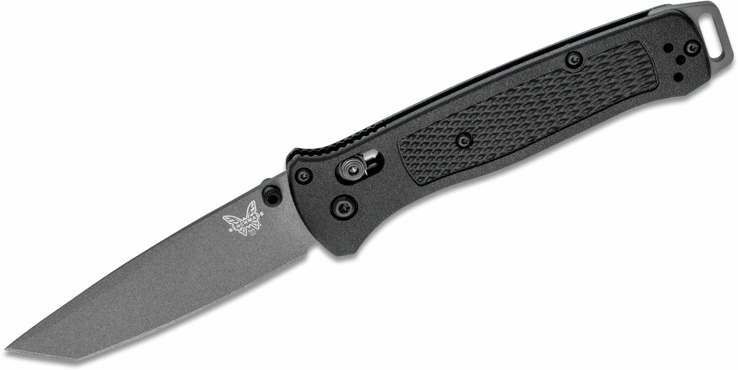 Benchmade 537GY Bailout AXIS Folding Knife 3.38″ CPM-3V Gray Cerakote Plain Tanto Blade, Black Grivory Handles 3 Benchmade 537GY Bailout AXIS Folding Knife 3.38″ CPM-3V Gray Cerakote Plain Tanto Blade, Black Grivory Handles
