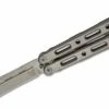Benchmade 85 Billet Ti Balisong Butterfly 4.4″ CPM-S30V Drop Point Blade, Titanium Handles, Magnetic Latch, Nylon Pouch -SANFORD CUSTOM KNIVES Sales BM85 1