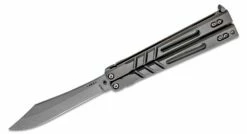 BRS Bladerunners Systems Alpha Beast 3.0 Balisong Butterfly 4.5″ CPM-S35VN Clip Point Blade, Titanium Handles