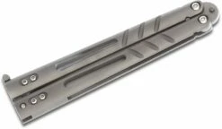 BRS Bladerunners Systems Alpha Beast Infinity Balisong Butterfly 4.5″ S35VN Alt Blade, Contoured Titanium Handles – Alpha Beast Infinity Alt -SANFORD CUSTOM KNIVES Sales BRSABINFINITYALTnb 1 1 scaled 1