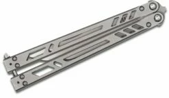 BRS Bladerunners Systems Barebones Balisong Butterfly Knife, Clip Point Blade, Skeletonized Stainless Steel Handles 7 BRS Bladerunners Systems Barebones Balisong Butterfly Knife, Clip Point Blade, Skeletonized Stainless Steel Handles -SANFORD CUSTOM KNIVES Sales BRSBBtb scaled 1