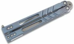 BRS Bladerunners Systems Premium Alpha Beast Balisong Butterfly 4.5″ 154CM Alt Blade, Blue Anodized Titanium Handles 7 BRS Bladerunners Systems Premium Alpha Beast Balisong Butterfly 4.5″ 154CM Alt Blade, Blue Anodized Titanium Handles -SANFORD CUSTOM KNIVES Sales BRSPABBLUALTb 1