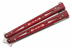 EPS Knives G10 Wraith Balisong Butterfly 4.6″ 154CM Satin Bowie Blade, Ruby G10 Handles – Bushing Pivot 9 EPS Knives G10 Wraith Balisong Butterfly 4.6″ 154CM Satin Bowie Blade, Ruby G10 Handles – Bushing Pivot -SANFORD CUSTOM KNIVES Sales EPSWRTHG10RB 4