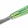 Heibel Knives Invictus Balisong #118 Butterfly Knife 4.75″ RWL-34 Acid Washed Harpoon Blade, Green Integral Tapered Full Channel Titanium Handles 1 Heibel Knives Invictus Balisong #118 Butterfly Knife 4.75″ RWL-34 Acid Washed Harpoon Blade, Green Integral Tapered Full Channel Titanium Handles -SANFORD CUSTOM KNIVES Sales HEIINV118 1