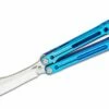 Heibel Knives Invictus Balisong #99 Butterfly Knife 4.75″ RWL-34 Stonewashed Harpoon Blade, Blue Integral Tapered Full Channel Titanium Handles 1 Heibel Knives Invictus Balisong #99 Butterfly Knife 4.75″ RWL-34 Stonewashed Harpoon Blade, Blue Integral Tapered Full Channel Titanium Handles -SANFORD CUSTOM KNIVES Sales HEIINV99 1