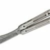 Heibel Knives Invictus Balisong Butterfly Knife 4.75″ RWL-34 Acid Washed Harpoon Blade, Integral Tapered Full Channel Titanium Handles 1 Heibel Knives Invictus Balisong Butterfly Knife 4.75″ RWL-34 Acid Washed Harpoon Blade, Integral Tapered Full Channel Titanium Handles -SANFORD CUSTOM KNIVES Sales HEIINVASW 1