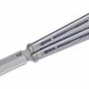 Hom Design Chimera Base Balisong Butterfly Knife 4.75″ CPM-S35VN Stonewashed Blade, Titanium Handles With G10 Liners -SANFORD CUSTOM KNIVES Sales HOMCHMBn